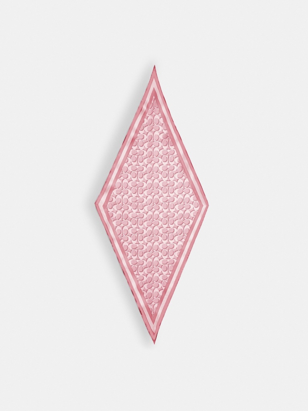 Coach Signature Silk Diamond Scarf